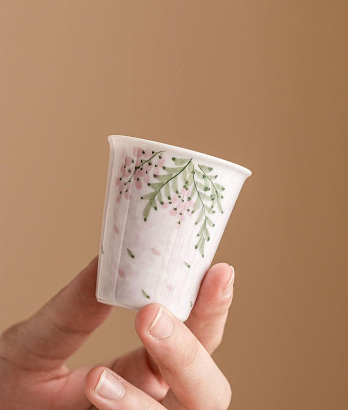 Blush Willow Blossom Mini Tea Cup