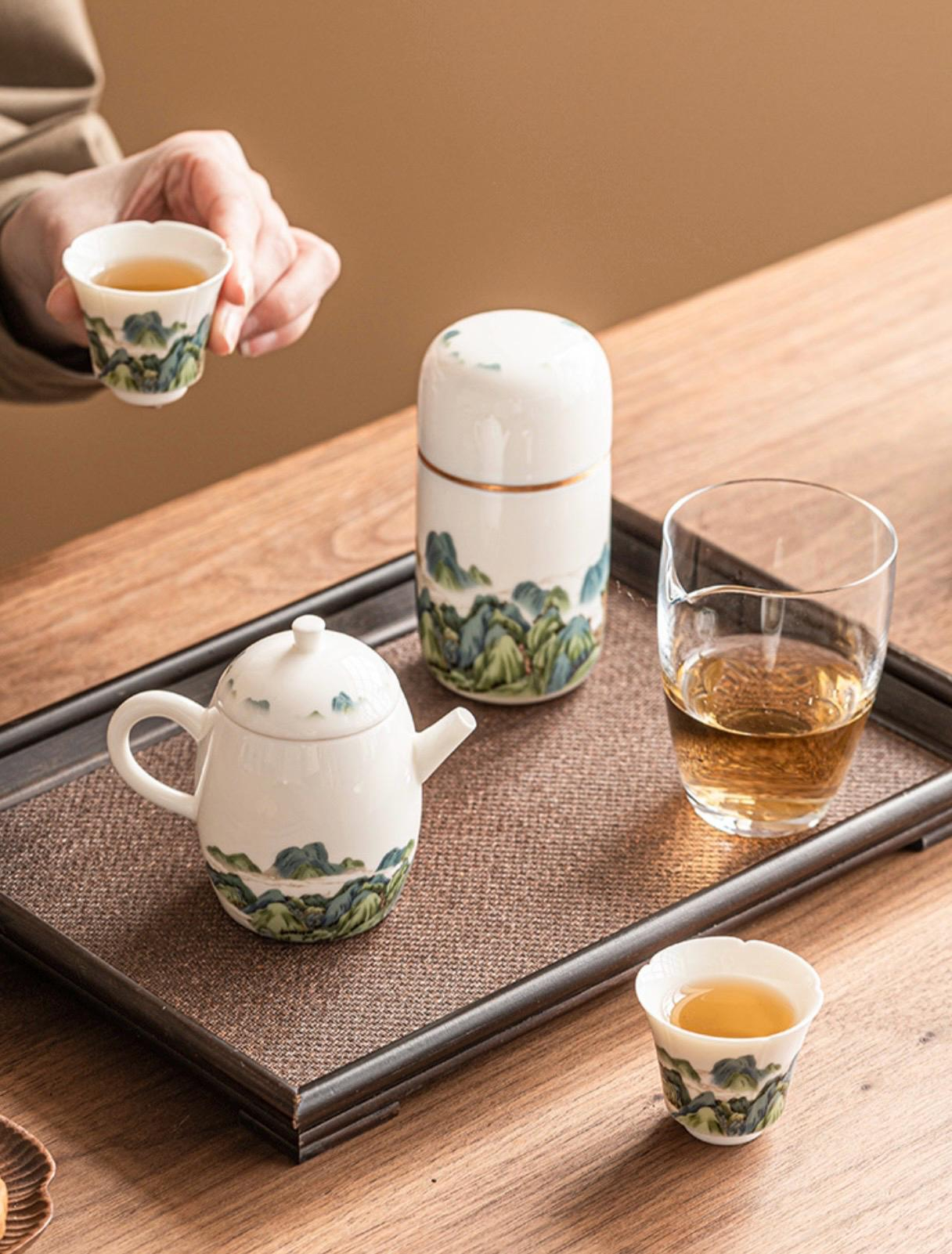 Landscape Kung Fu Ceramic Teacup - Image 3