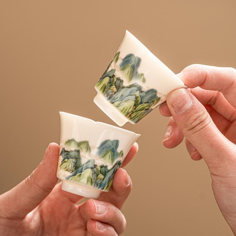 Landscape Kung Fu Ceramic Teacup - Image 5