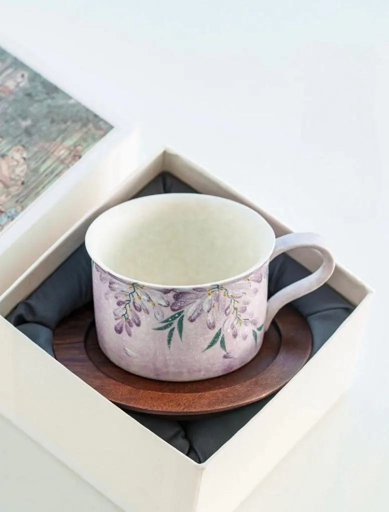 Lavender Wisteria Tea Cup and Saucer Set - Image 3