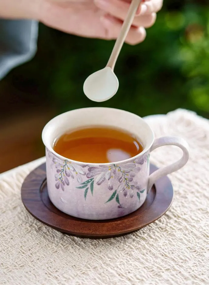 Lavender Wisteria Tea Cup and Saucer Set - Image 4