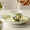 Bamboo Panda Petal Rim Mini Tea Cup