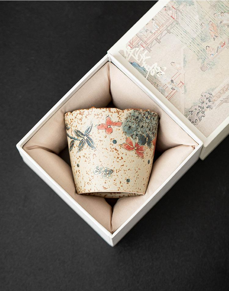 Maple Blossom Speckled Ceramic Coffee Cup - Image 2