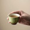 Moss Green Glazed Mini Tea Cup