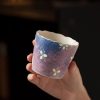 Violet Daisy Gradient Tea Cup,