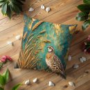Golden Meadow Bobwhite Quail Pillow Cover